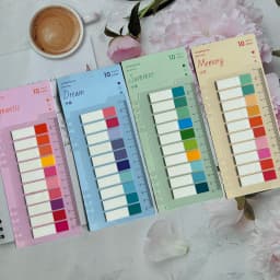 200/800/1600PCS index color small size self-adhesive label stickers ins style student name sticker office furniture note sticker
