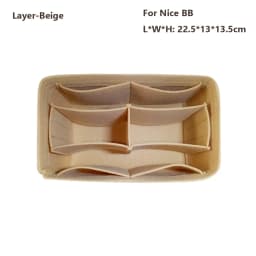 Felt Handbag Insert Bag Bag Support Storage Purse Liner Portable Organization Internal Bag for LV Nice Nano/Mini/BB/Vanity