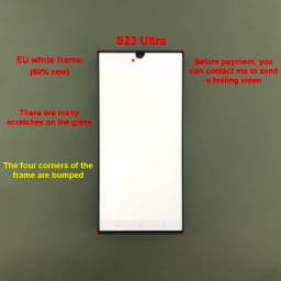 100% Testing for Samsung Galaxy S23 Ultra LCD S918E S918B/DS Display Touch Screen Digitizer Replacement with Defective Screen