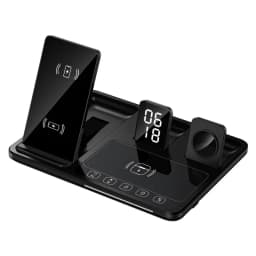 30W Electric Wireless Charger Stand for Airpods Pro Apple Watch Touch Control Fast Charging Station for Iphone 16 15 14 13 12 11
