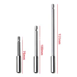 Hexagonal Handle Extended Connecting Rod Magnetic Screw Bit Extension Rod Long Handle Screwdriver Tip Holder Non-slip Hand Tools