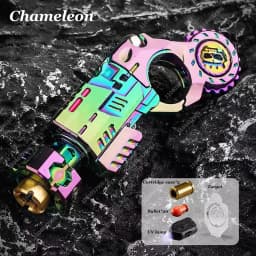 EDC Tactical Pistol Toy Fidget Spinner Ejectable Shell Toy Fidget Gear Gadget Stress Relief Anti-Anxiety Toy for Adults Gift