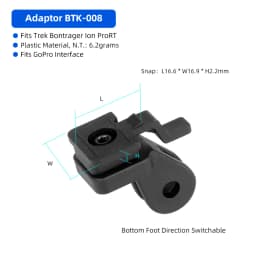 Adaptor for Trek Bontrager Ion Prort Fits GoPro Adaption Bicycle Headlight Stand Handlebar Stem Fork Helmet Saddle Mount