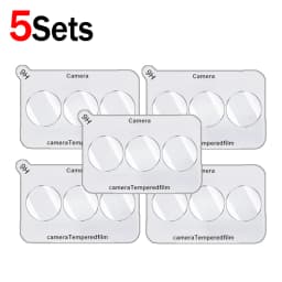 5-1sets for IPhone 18 Pro Max 18 Ultra Fold Tempered Glass HD Clear Camera Lens Protector Anti-scratch Protective Back Lens Film