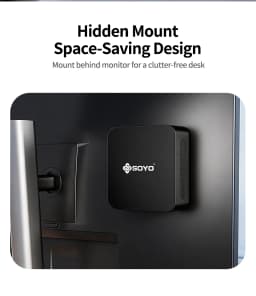 SOYO Mini PC Y5 Intel Core i3 4th Gen Processor 8GB RAM 128GB SSD Windows 10 Mini Desktop Computer Multi-Screen 4K Output WiFi & Bluetooth 4.2 USB-C RJ45 Ethernet Compact Small PC for Home Office Business Daily Use