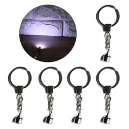 Crystal Key Chain LED Light Keychain Luminated Keyring Pendant DIY Resin Epoxy Accessories