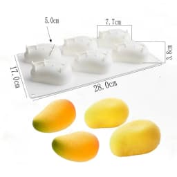 6 Cavity Silicone molds Flower Soap Mold DIY Handmade Soap Mold Handmade Chocolate Biscuit Cake Decoration for Baking Mold Craft