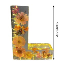 Dry Flower Letter Lamp Luminous Alphabet LED Light Decororation Night Light for Home Wedding Birthday Christmas Party Decoration