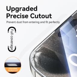 Joyroom 3/2/1pcs HD Glass Screen Protector for iPhone 18 17 16 15 14 Pro Max Full Screen Tempered Glass Protection for iPhone 15
