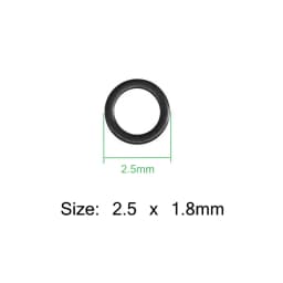 OUZEY 100Pcs Carp Fishing Round Connector Rig Ring Stainless Steel Quick Change Matt Black O rings Fishing Tackle Accessories