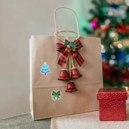500Pcs Christmas Tree Stickers Roll Laser Green Pine Tree Seal Stickers Xmas Waterproof Self-Adhesive Decals for Envelope