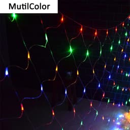 LED Net Mesh Light 110V 220V Curtain String Lights Fairy Lamp Christmas Wedding Party Holiday Outdoor Decor Lighting 3x2M 6x4M