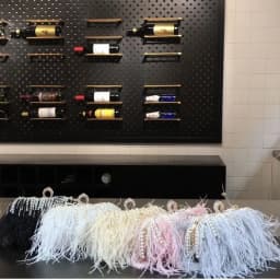 Luxury Real Ostrich Feathers Handbag Pearl Tassel Evening Bags Women's Pouch Purse Pink Green Diamond Clutch Party Messenger Bag