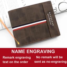 New Short Men Wallets Slim Card Holder Name Print Male Purses Luxury PU Leather Coin Pocket High Quality Small Men's Wallet