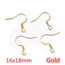 50pcs 2-Styles 925 Sterling Silver Plated Gold Rhodium Earrings Hooks Findings for DIY Earring Jewelry Making Accessories