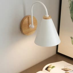 JOYINLED Modern Minimalist LED Wall Light Black White Interior Decor E26/E27 Lamps Nordic Indoor Wall Lamp for Bedroom Bedside ﻿