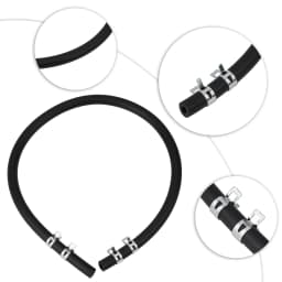 For Briggs-Stratton 5414K 1/4 Fuel Line Hose W 4 Clips Lawn Mower Engine Motor Garden Park-side Power Tool Part Set