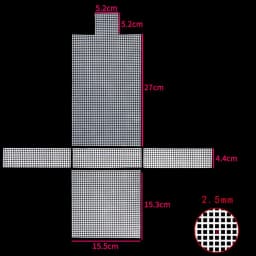 DIY Plastic Weaving Plastic Mesh Cloth White Craft Bag Fixed Grid Sheet Handmade Knitting Crochet Bags Plate Bag Accessories