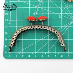 KISSDIY 10pcs 8.5CM Rose Head Pattern Purse Frame Antique Bronze Arc Shape Bag Kiss Clasp Lace Metal DIY Bag Accessories