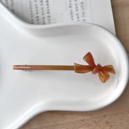 Korea France 3D Bow Spring Clip Versatile Princess Hair Clip One Word Clip