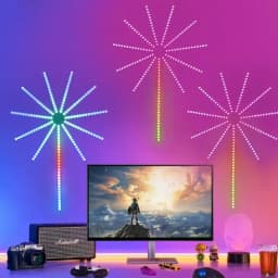 200+ Mode Smart RGBIC Firework Light APP Control USB 5V LED Strip Light Bluetooth Neon Strip Christmas Party Bedroom Decor Light
