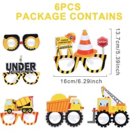 Construction Party Disposable Tableware Birthday Decoration Boy Baby Shower Excavator Truck Tractor Construction Birthday Decor