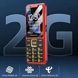 YEEMI K3 UNIWA 2G Feature Keypad Phone 2.4 Inch Sereen Dual SIM Card MAX 32GB 2500mAh FM SOS Big Button Button BT Phone
