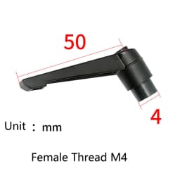 10PCS Adjustable Handle Lever Clamping Handles Metal Knob Machinery Tools Male Female Thread Diameter M4-M16 Length 10mm-80mm