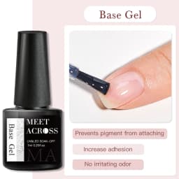 MEET ACROSS 7ml Glitter Sequins Thermal Gel Nail Polish 3 Layers Temperature Color Changing Semi Permanent UV Gel Varnish Nails
