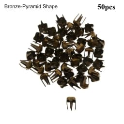 50Pcs 3mm Mini Claw Hammer Buckle Gold/Silver/Bronze/Black Metal Round Bead Super Small Doll Button DIY Toy Clothes Accessories