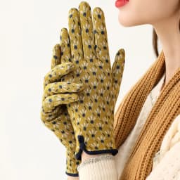 Women Autumn Winter Warm Touch Screen Thin Section Not Bloated Outdoor Cycling Drive Fashion Personality Leopard Elegant Gloves