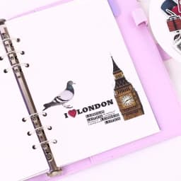 64pcs Creative Cute Self-made London Old Things Scrapbooking Stickers /decorative Sticker /DIY Craft Photo Albums Waterproof