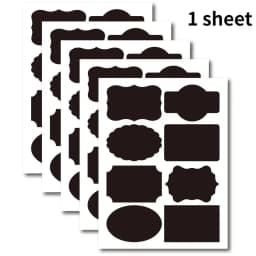 1Sheet Black Blackboard Sticker PVC Erasable Chalkboard Sticker Comestic Cream Box Labels Home Kitchen Spice Jars Multiple Tags