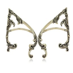 Gothic Elf Ear Clips Piercing Cartilage Climber Retro Clip Earring Punk Hip Hop Jewelry Accessories