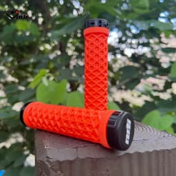 ODI Van Bicycle Handlebar Grips Silicone Lock-On Anti-slip Shock Absorption MTB Double Lock Ring for BMX Folding Bike Parts