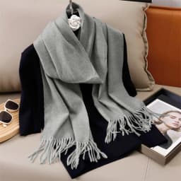 30*180cm Solid Color Women Winter Scarf Warm Thicken Cashmere Shawl Outdoor Tassels Pashmina Lady Wrap Windproof Scarves Luxury