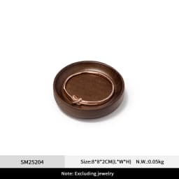 Oirlv Wooden Jewelry Tray Set Ring Storage Box Necklace Display Stand Watch Storage Box Entrance Decoration Car Key Organizer