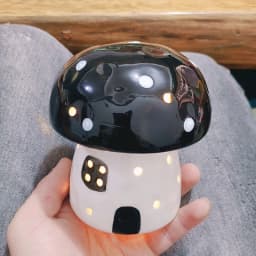 Creative Mushroom Small Night Lamp Bedside Light Home Decoration Ceramic Cute Mushroom Night Light Birthday Gift