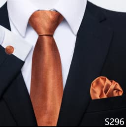 Brand Classic 8 cm Grey Plaid Tie Pocket Squares Cufflinks Set Wedding Present Necktie Clothing Accessories Fit Business