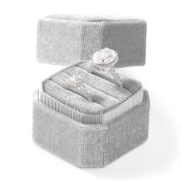 Oirlv Wedding Flanner Ring Box Engagement Triple Slot Square Ring Box Modern Wedding Marry Gifts Muti Color 1/2/3 Slots Ring Box