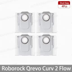Roborock Qrevo Curv 2 Flow/Qrevo Curv 2 Flow Robot Vacuum Accessorie Main Side Brushe Mop Cloth HEPA Filter Dust Bag Spare Parts