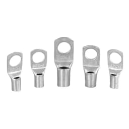 10PCS/5PCS Bolt Hole Tinned Copper Lugs Ring Crimp Terminal Wire Welding Cable Connector Suit SC16-6 SC25-8 SC35-8