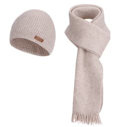 3 Pcs Sets Winter Women Plush Knitted Cold Hat Warm Woolen Head Cap Scarf Gloves Hats Outdoor Ear Windproof Beanies Cap