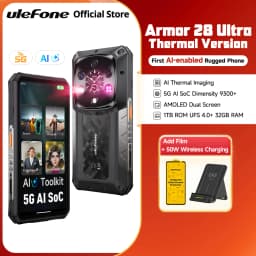 Ulefone AI Armor 28 Ultra 5G Thermal Imaging Rugged Phone MTK Dimensity 9300+ AMOLED Android Smartphone 1TB ROM Mobile Phone