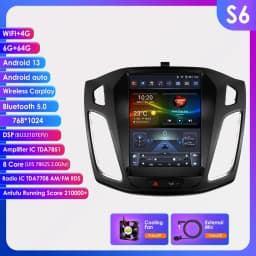 9.7"Carplay Android 13 Autoradio for Ford Focus 3 MK 3 2011-2019 Auto Multimedia player car intelligent systems radio GPS Stereo