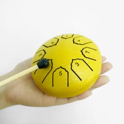 Mini Steel Tongue Drum 4 Inch 8 Notes Rain Drum for OutsideSteel Tongue Drum Rain Chime Musical Instruments for Adults Kids