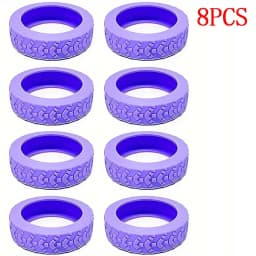 8PCS/Set Suitcase Wheels Protection Cover Silent Rubber Luggage Roller Cover Trolley Box Casters Cover Travel Luggage Caster Sho