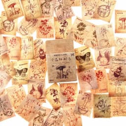 46 Pcs Autumn Forest Party Themed DIY Adhesive Stickers Pack for Decorative Albums Diaries Stick Labels Stationery