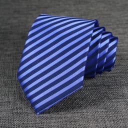 New Men's Tie Classic Stripes Striped 8cm Jacquard Necktie Accessories Daily Wear Cravat Wedding Business Party Gift
