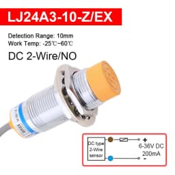 1 Pc Proximity Switch LJ24A3 NPN PNP NO NC 2/3/4-wire Inductive Sensor Detection Distance 8mm/10mm M24 Cylinder Approach Sensor